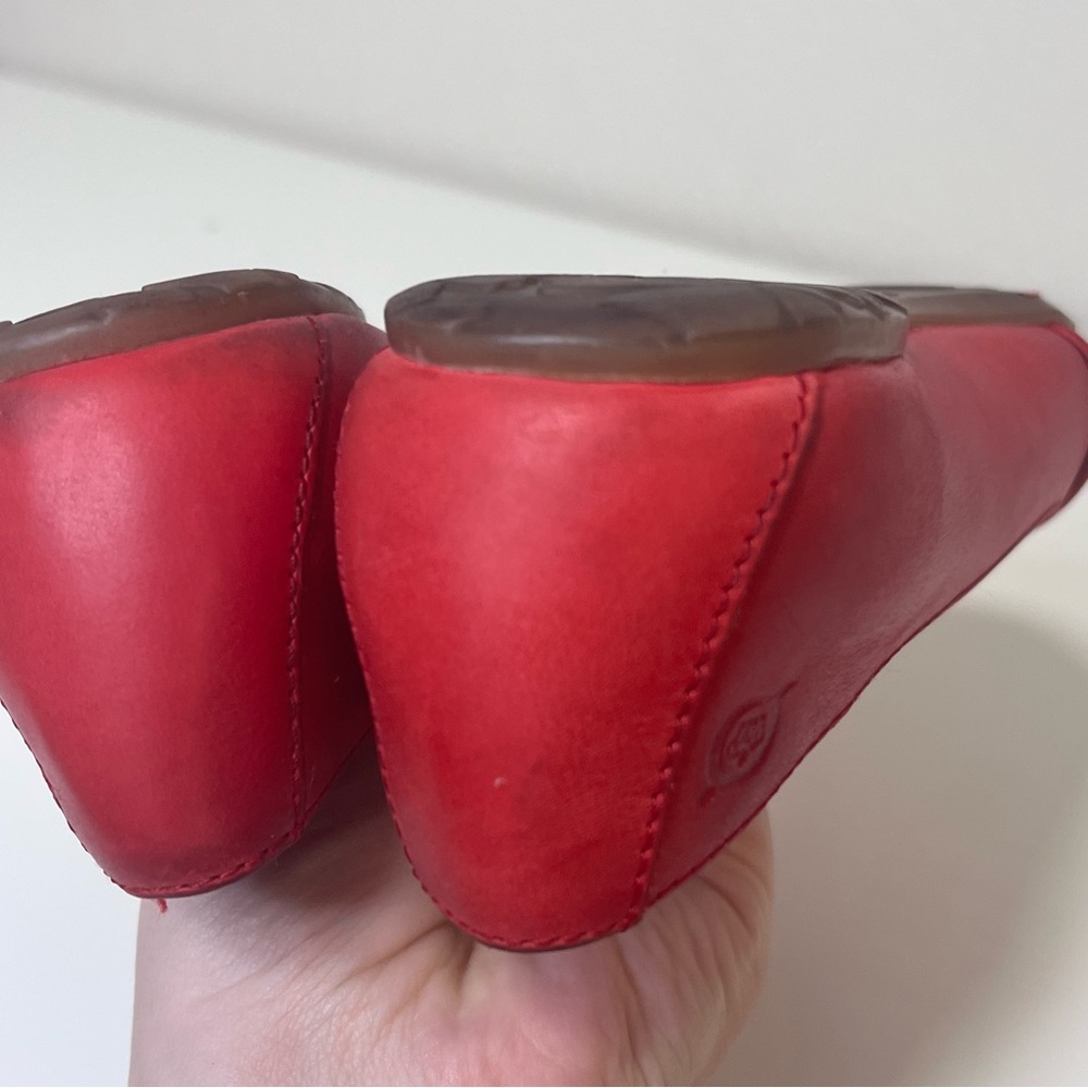 Born Lilly red Twist Leather Ballet Flats - Picture 6 of 7